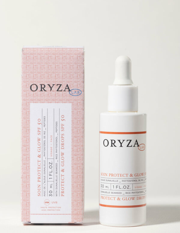 soin protect & glow spf50 oryza lab